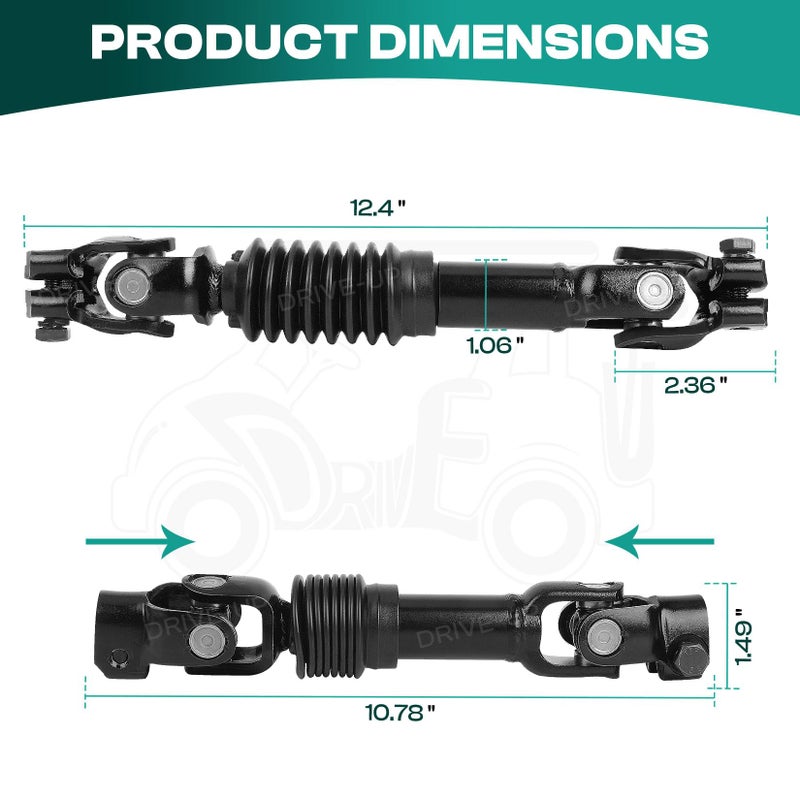 Drive-up Golf Cart Intermediate Steering Shaft Assembly Joint for EZGO TXT 2001-Up Models OEM 70580-G01 - Image 4